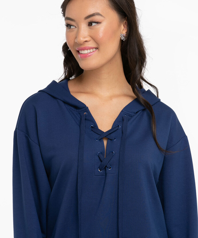 Lace-Up Hoodie Image 4