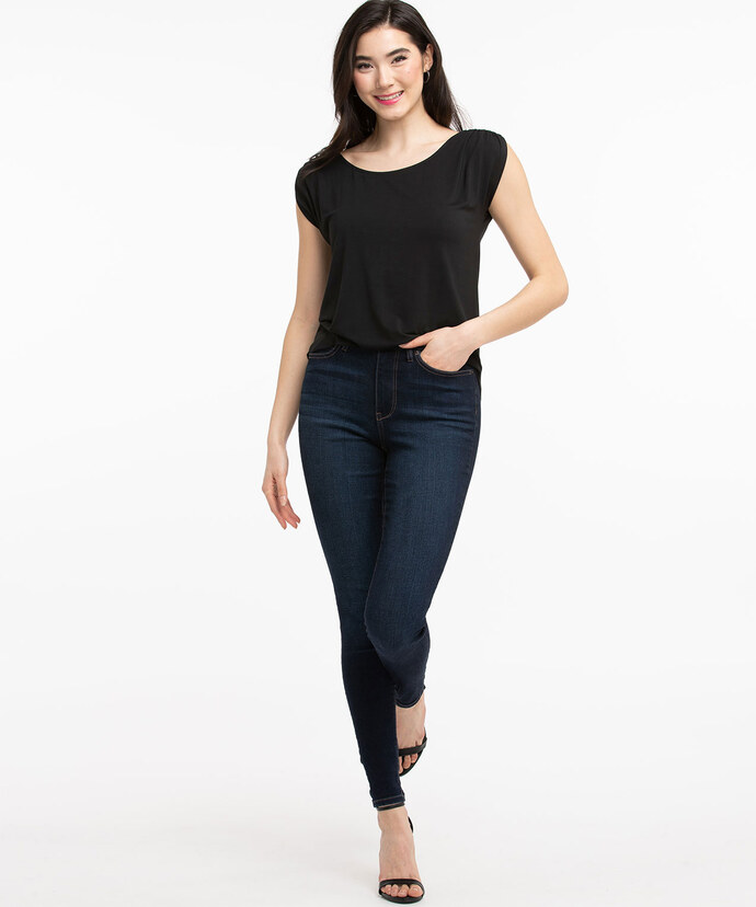 Eco-Friendly Ruched Shoulder Tee Image 5