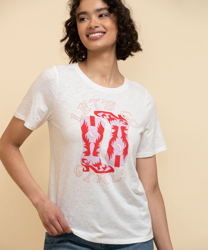 Short Sleeve Crew-Neck Relaxed Tee Image 2