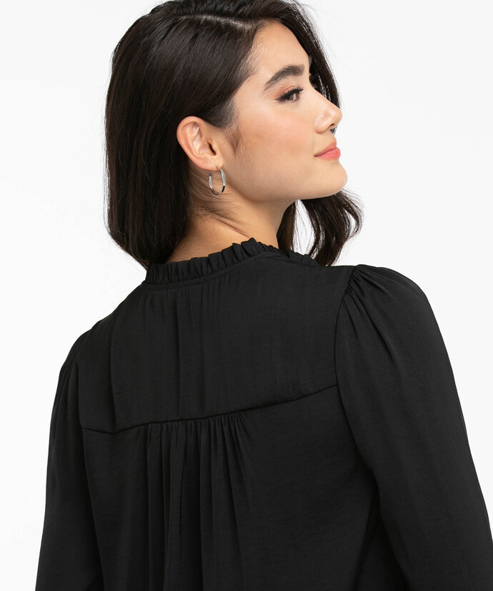 Long Sleeve Tie Neck Blouse Image 5