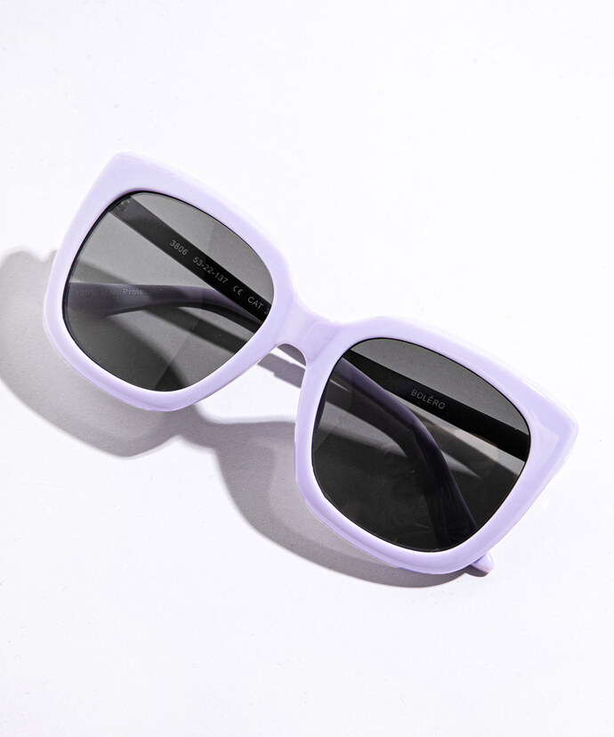 Purple Square Sunglasses Image 1