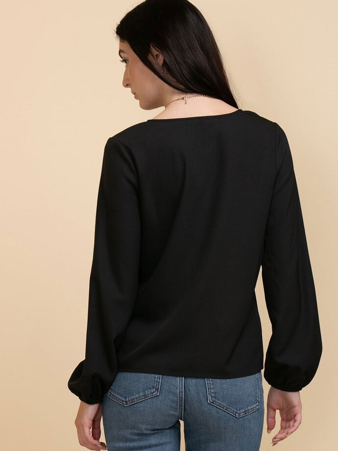 Long Sleeve Button Blouse Image 5