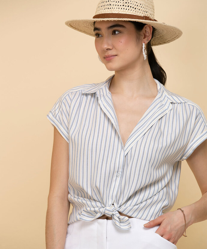 Extended Sleeve Collared Shirt Image 2