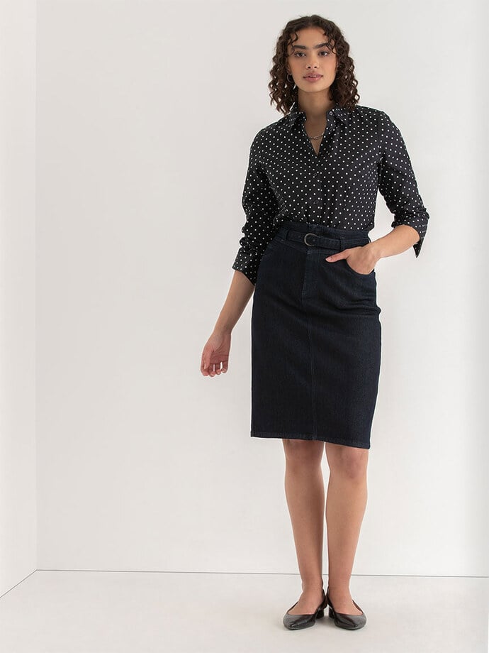 New Talia Fitted Collared Shirt Image 1