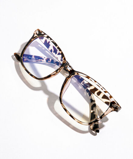 Square Blue Light Glasses, Light Tortoise Square Blue Light Glasses, Light Tortoise