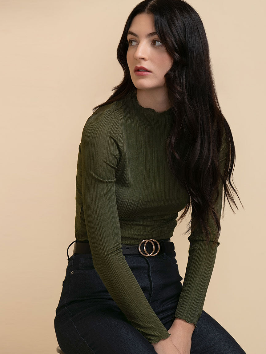 Lettuce mock neck on sale