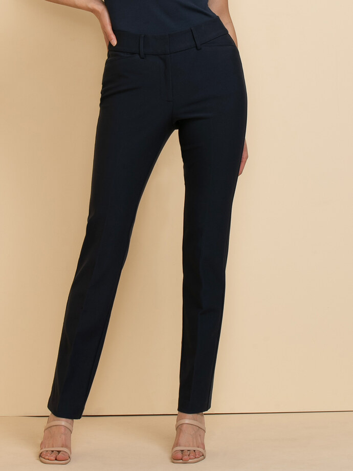 Spencer Straight Leg Pant in Luxe Ponte Image 1