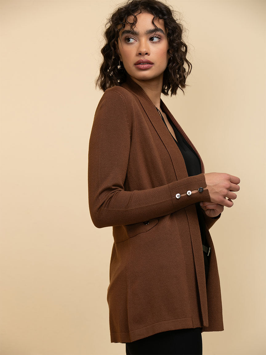 Ladies cheap brown cardigan
