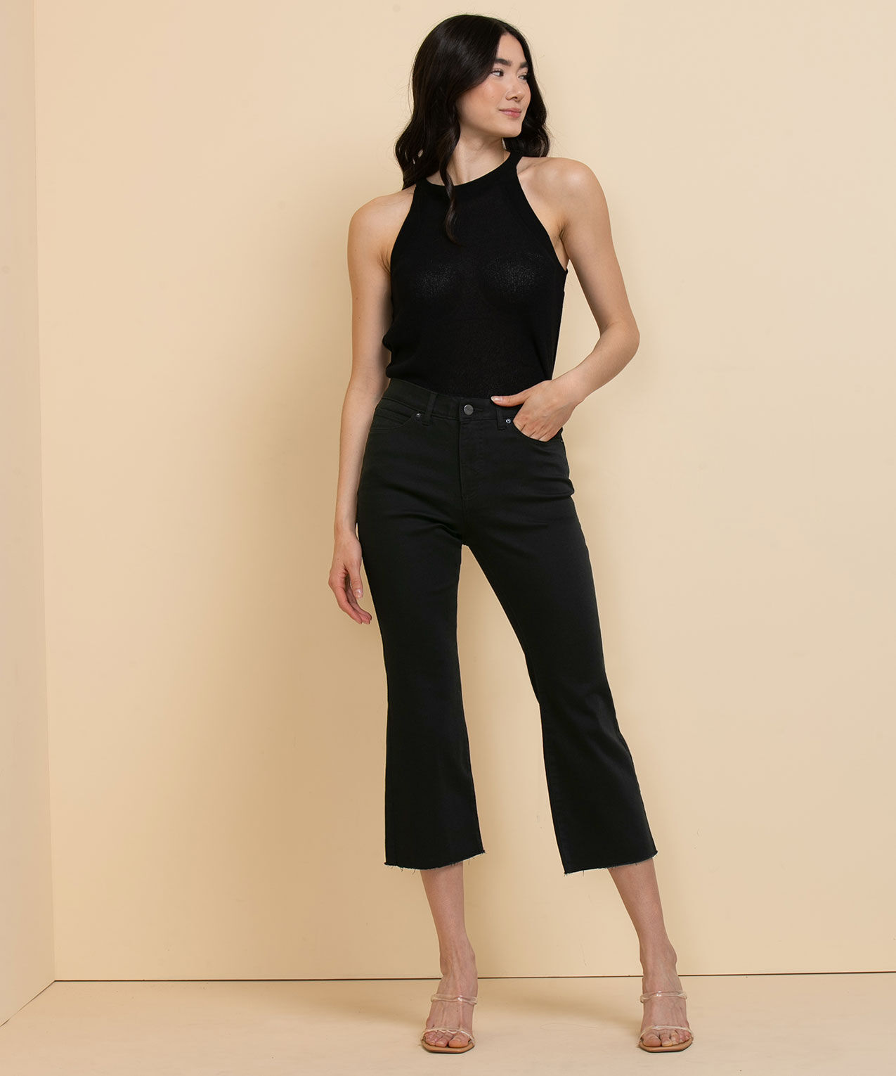 Jordi kick flare sales jean