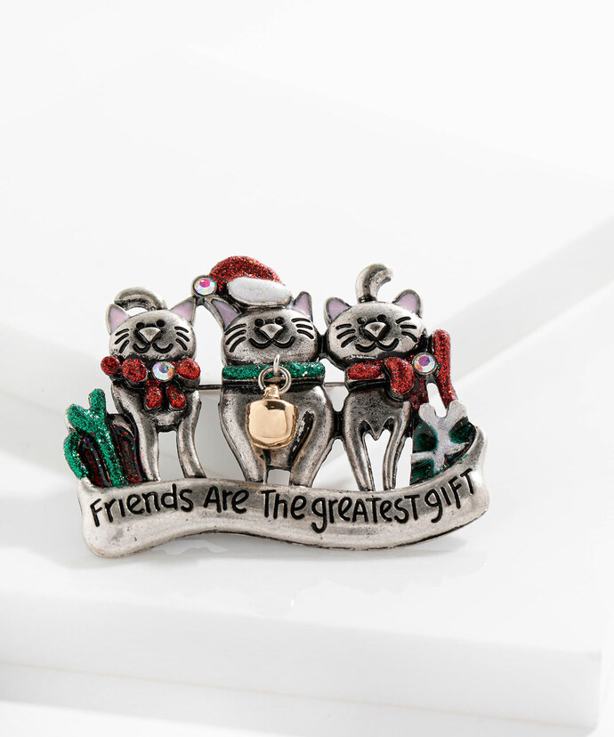 Friends Are The Greatest Gift Brooch Image 1