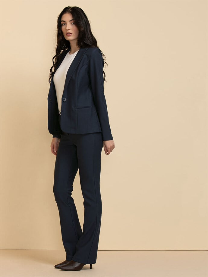Oxford Suiting Blazer in Luxe Ponte Image 5