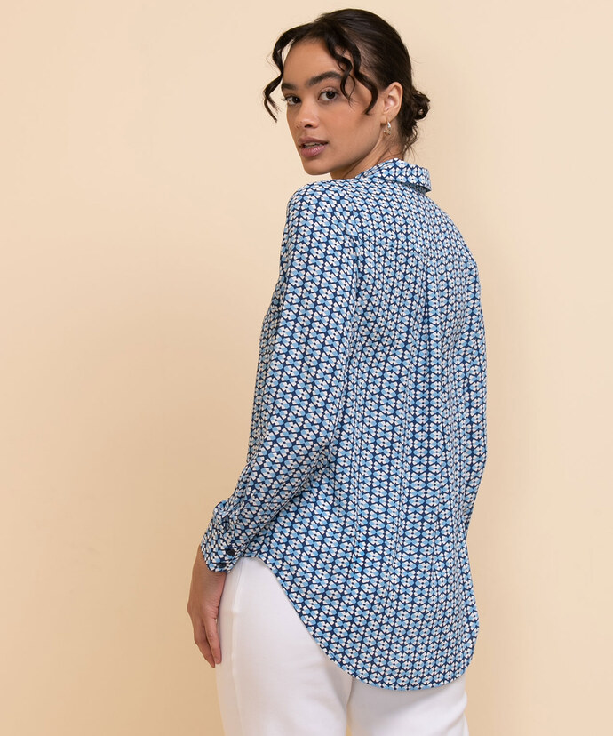 Long Sleeve Collared Blouse Image 5
