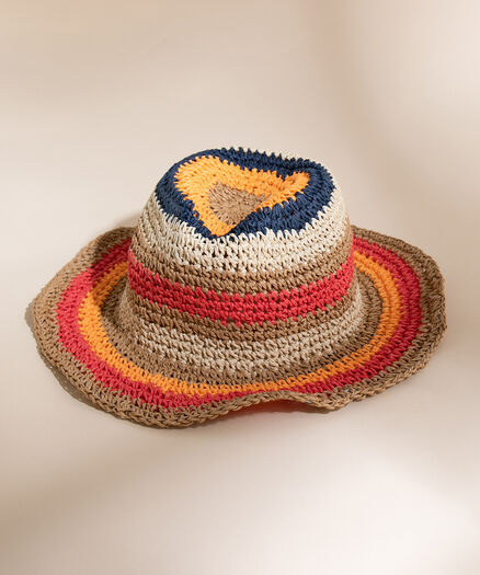Bright Combo Crochet Bucket Hat, Bright Combo