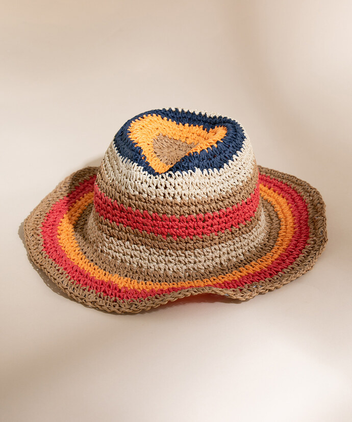 Bright Combo Crochet Bucket Hat Image 1