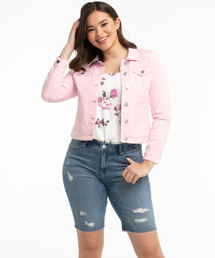 Coloured Jean Jacket, Festival Bloom Coloured Jean Jacket, Festival Bloom