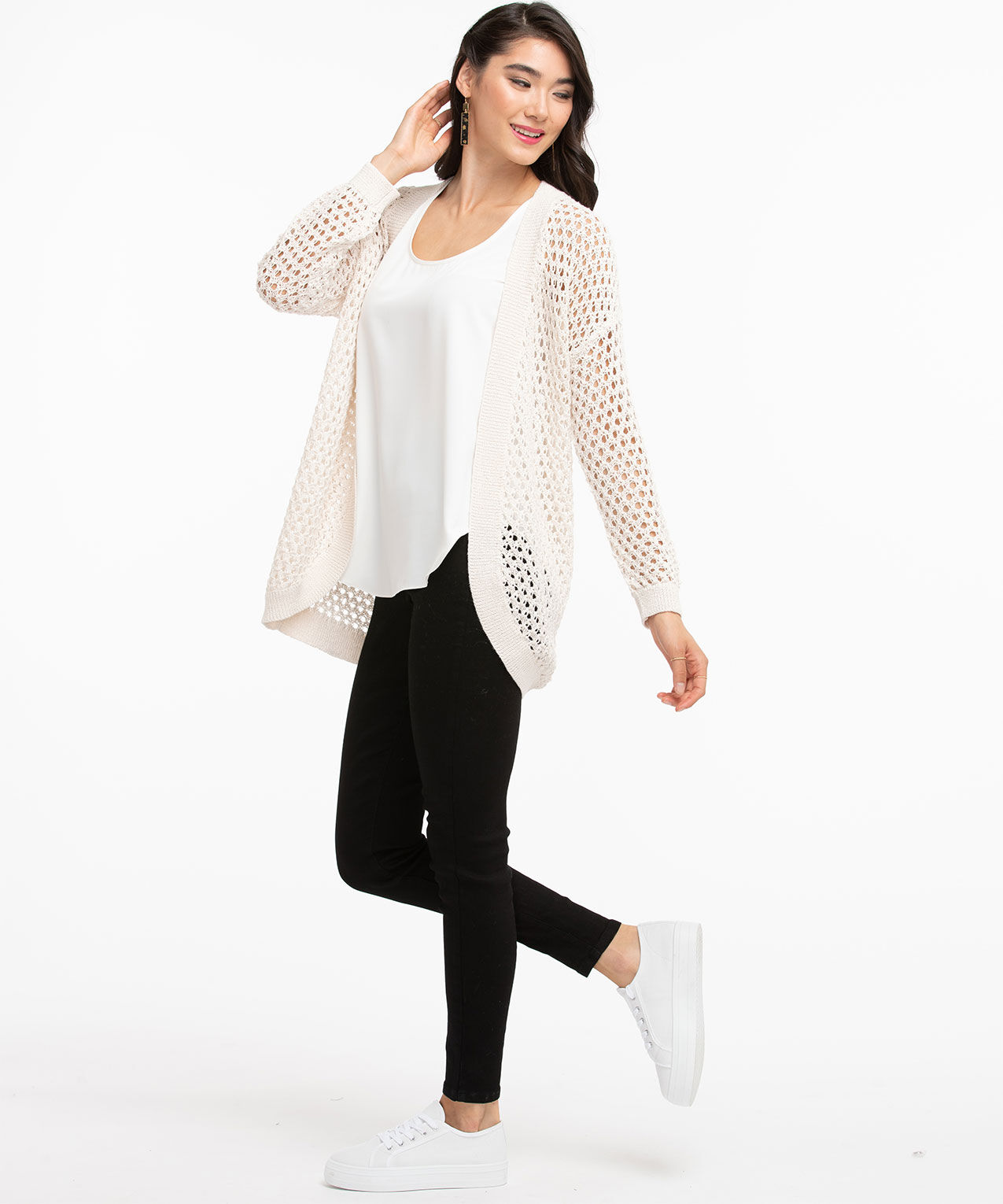 White deals cocoon cardigan
