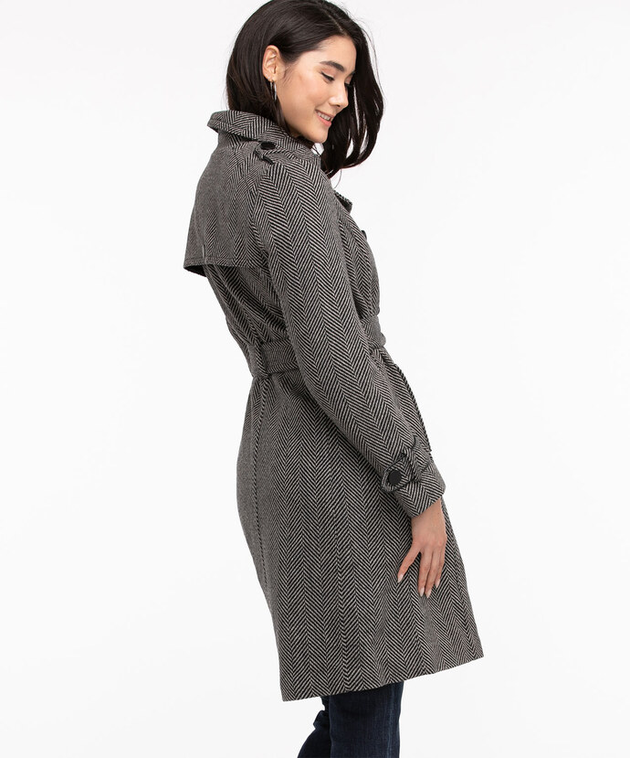 Wool Blend Trench Coat Image 4