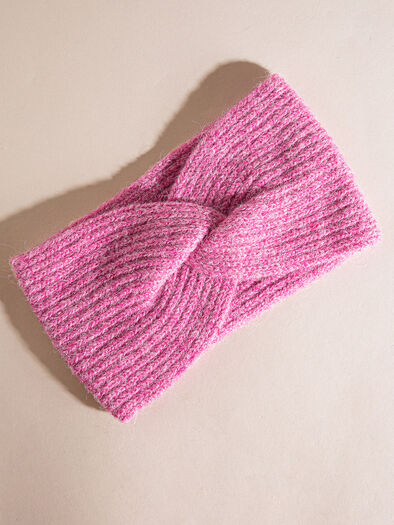 Alpaca Wool-Blend Headband, Pink