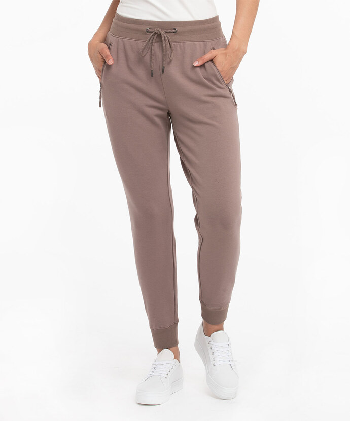 French Terry Zipper Pocket Jogger Image 1