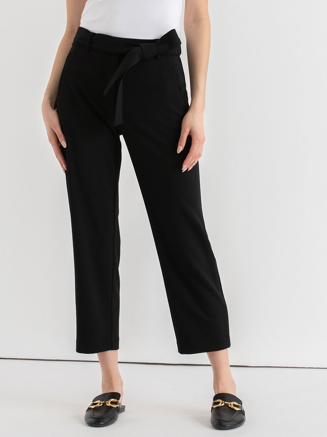 Straight cropped pants discount