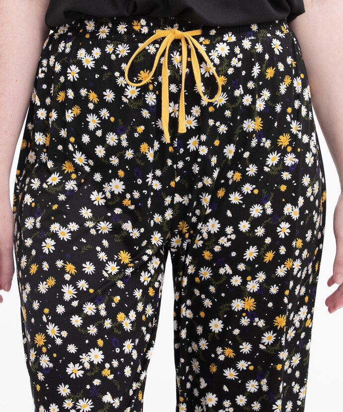 Patterned Pajama Pant Image 4