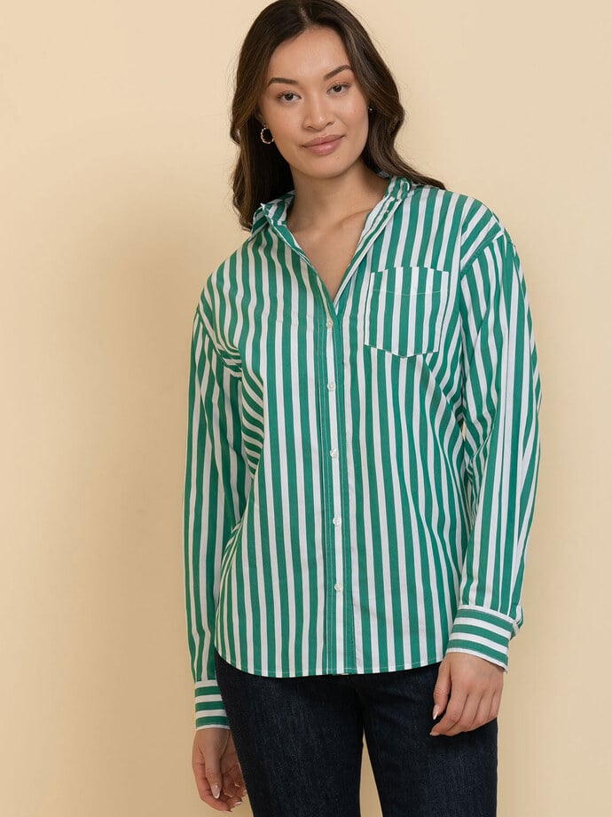 Relaxed Button-Up Shirt Image 3