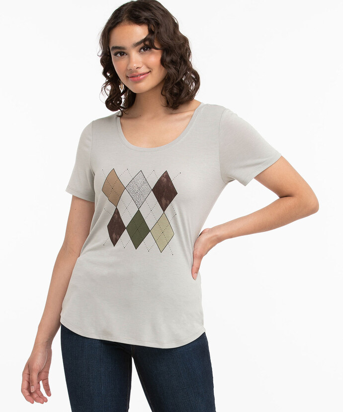 Eco-Friendly Scoop Neck Shirttail Tee Image 4