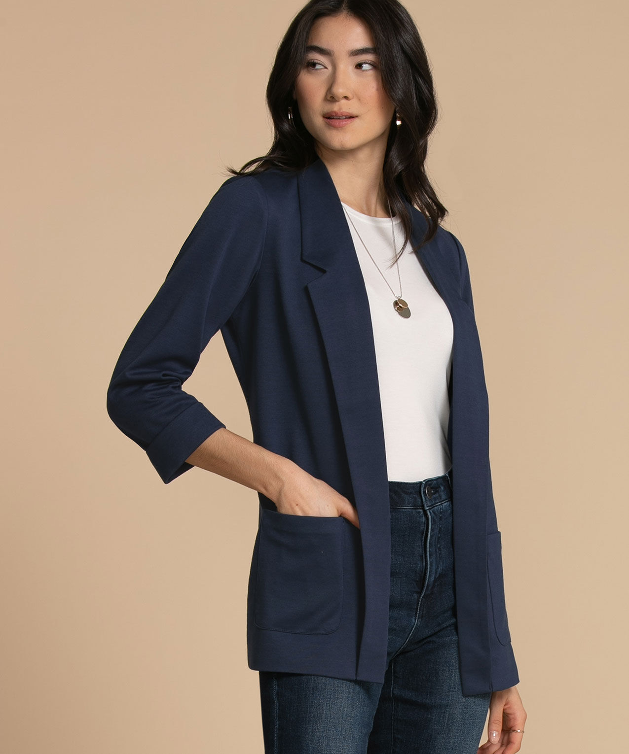 Mid length blazer outlet