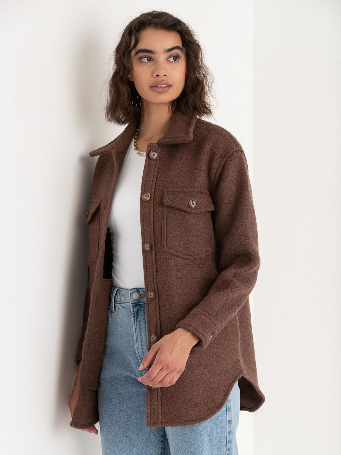 Zia Wool Blend Shirt Jacket Rickis