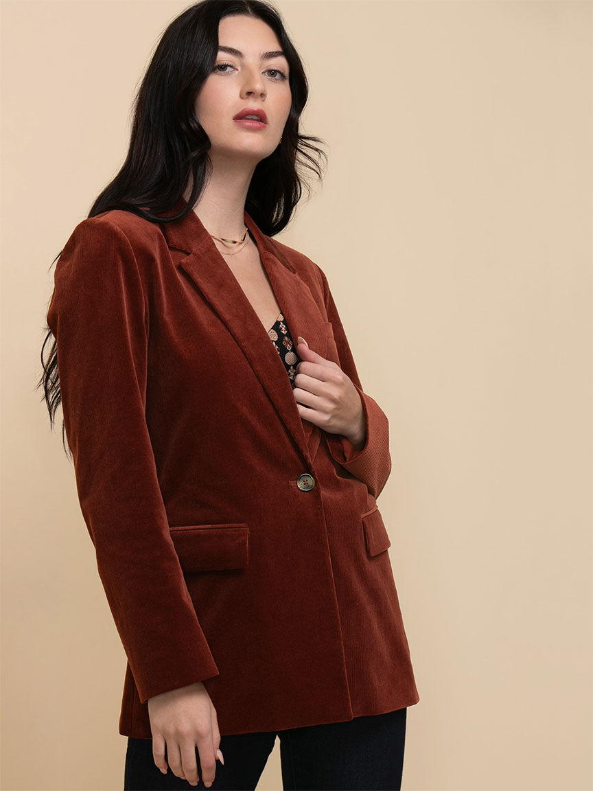 Burgundy corduroy blazer outlet