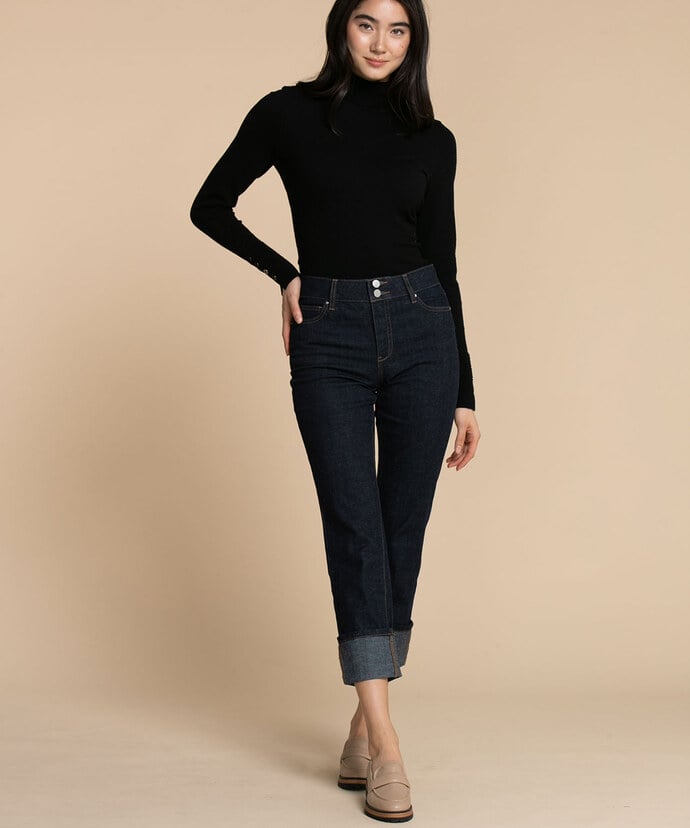 Sylvie Slim Cuffed Jeans Image 2