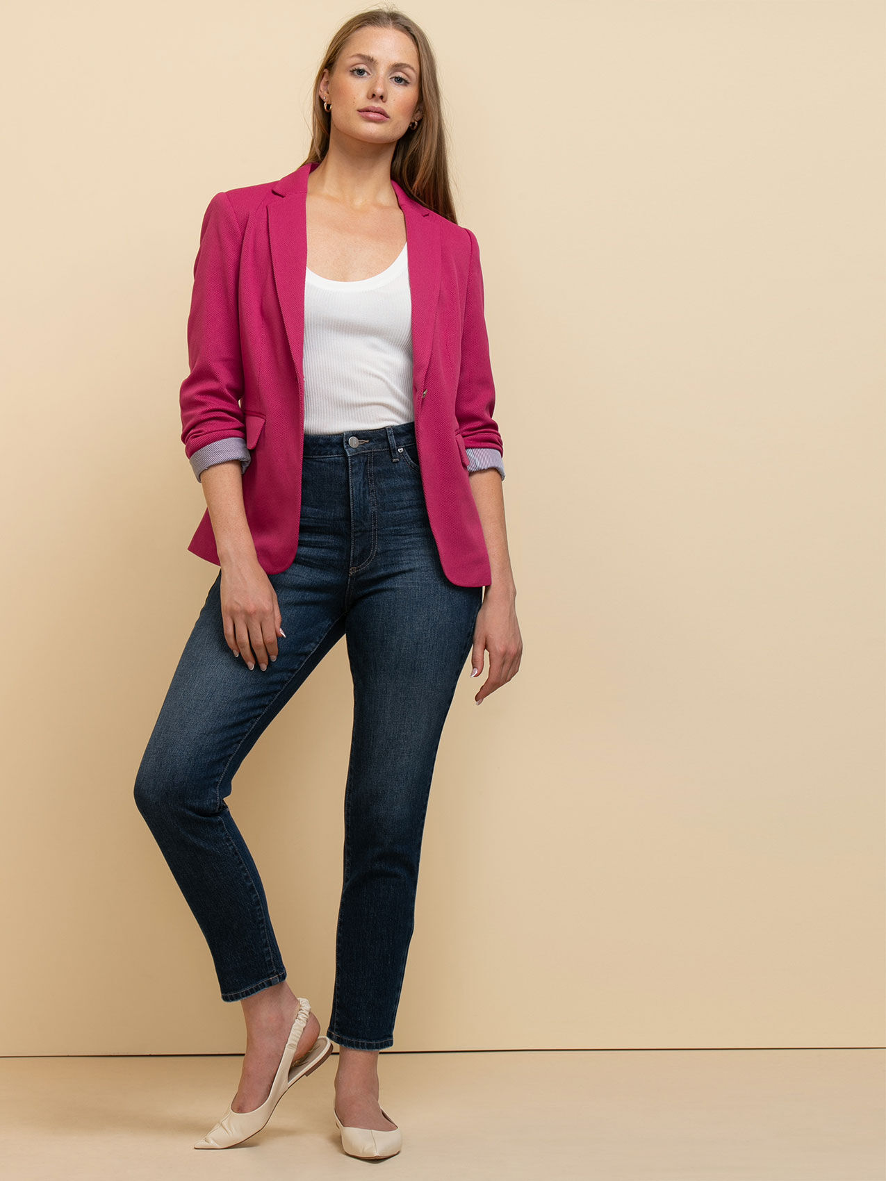 Jules and leopold blazer pink online