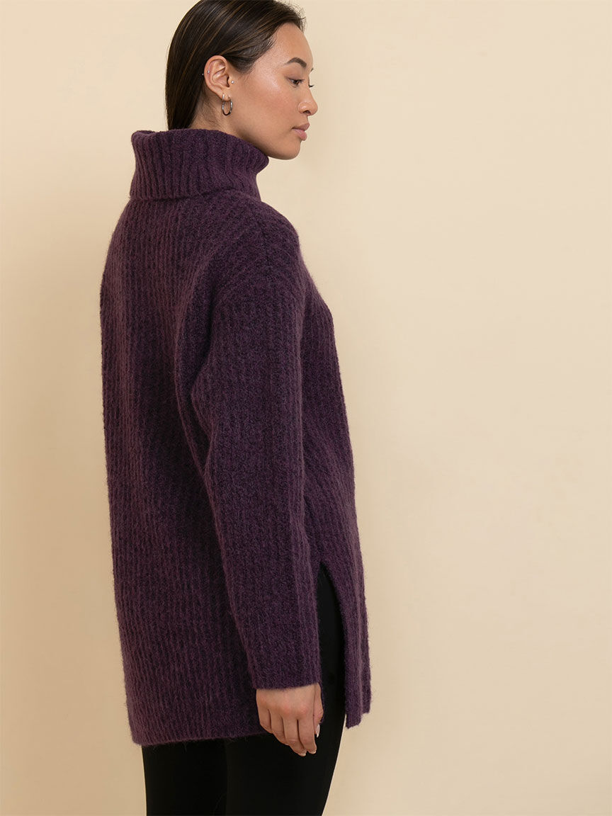 Chunky knit 2025 tunic sweater