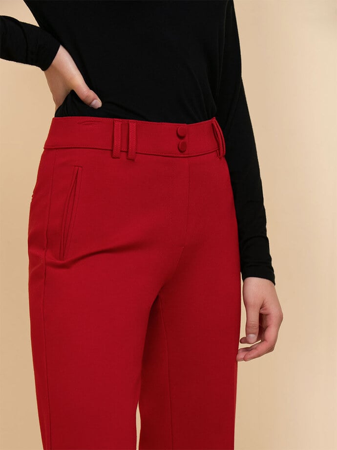 Ponte Pull On Bootcut Pant by Jules & Leopold Image 4