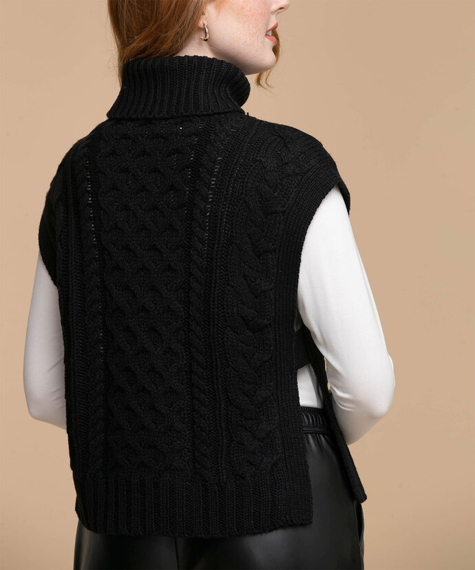 Femme By Design Cowl Neck Sweater Vest Image 4