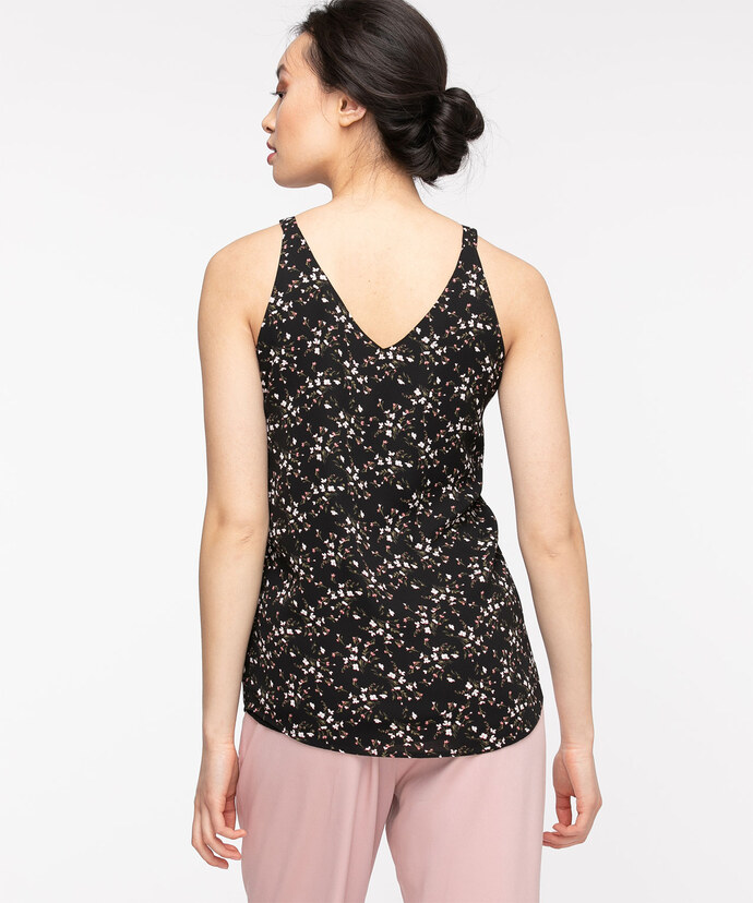 Strappy Double Layer Sleeveless Blouse Image 2