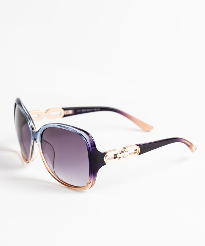 Gold Chain Link Sunglasses Image 2