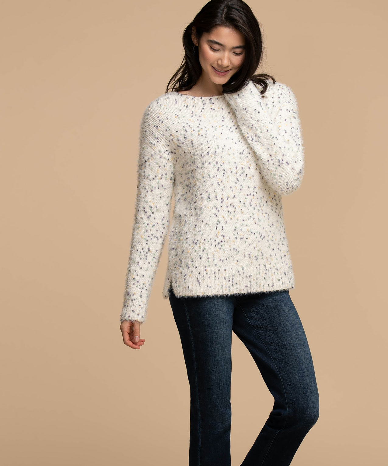 Scoop Neck Confetti Sweater Rickis