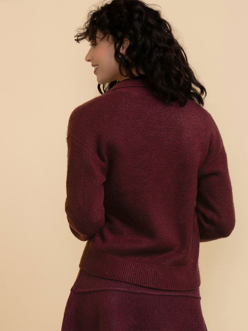 Polo outlet neck cardigan