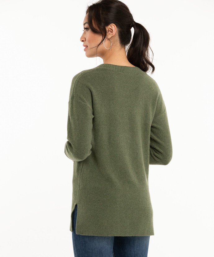 Henley Tunic Sweater Image 3