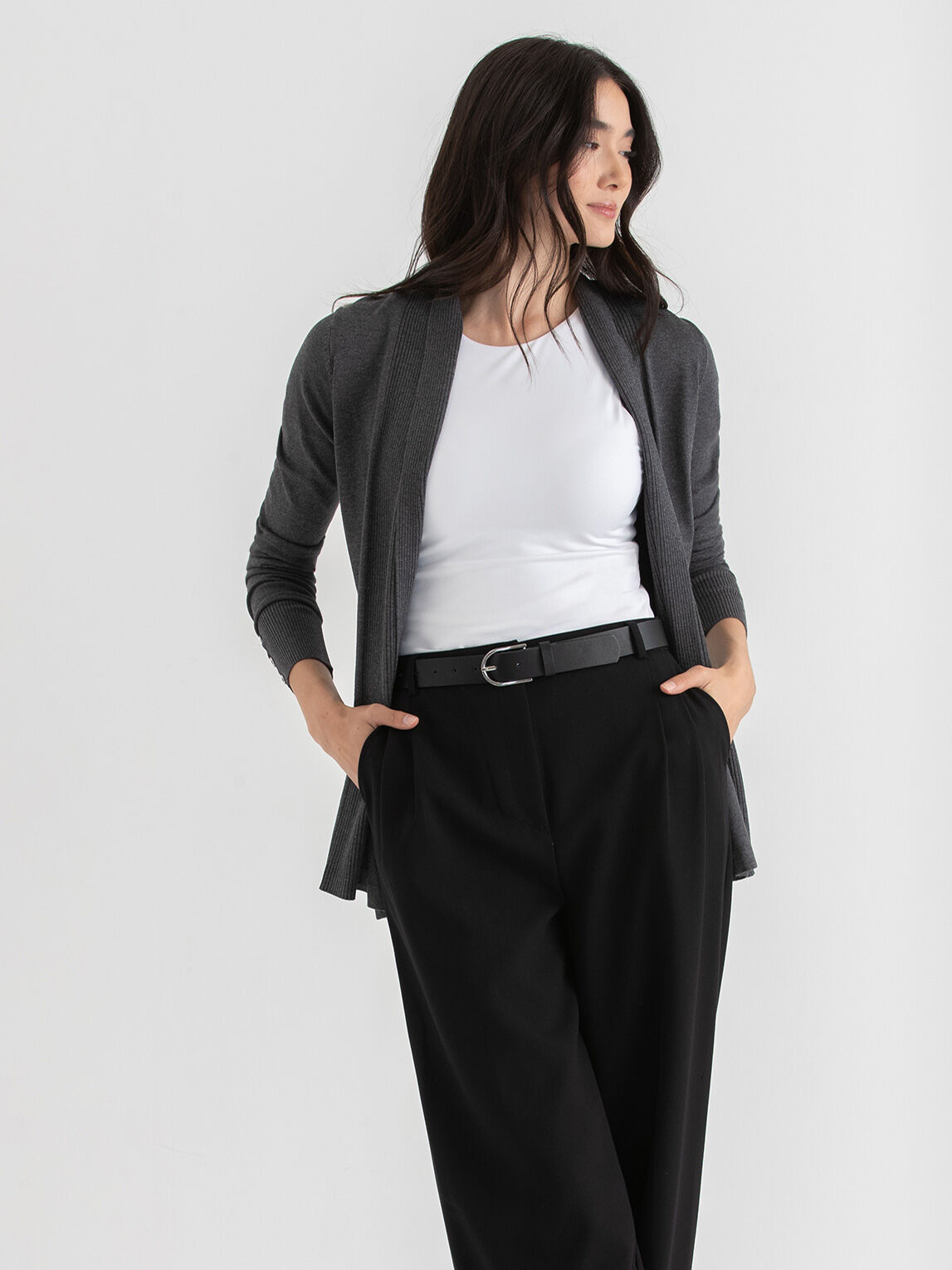 Side Tab Button Cardigan Rickis