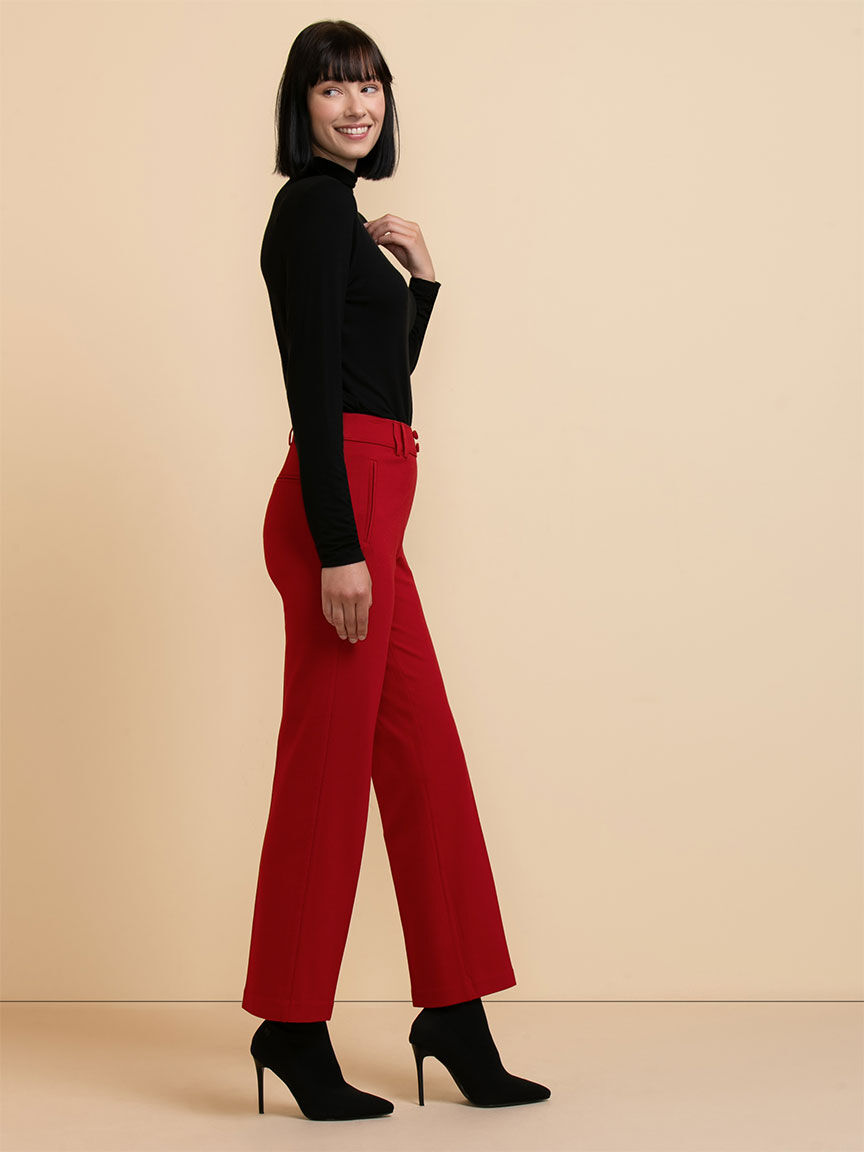 Pull on boot cut pants top