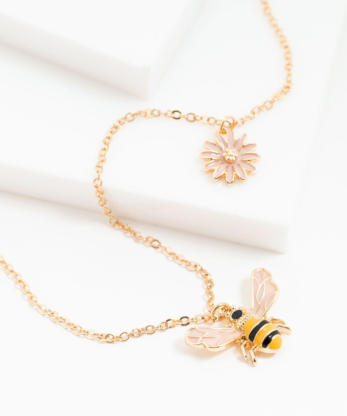 Small Chain Bumblebee Necklace Image 1