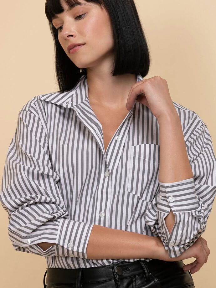 Relaxed Button-Up Shirt Image 2