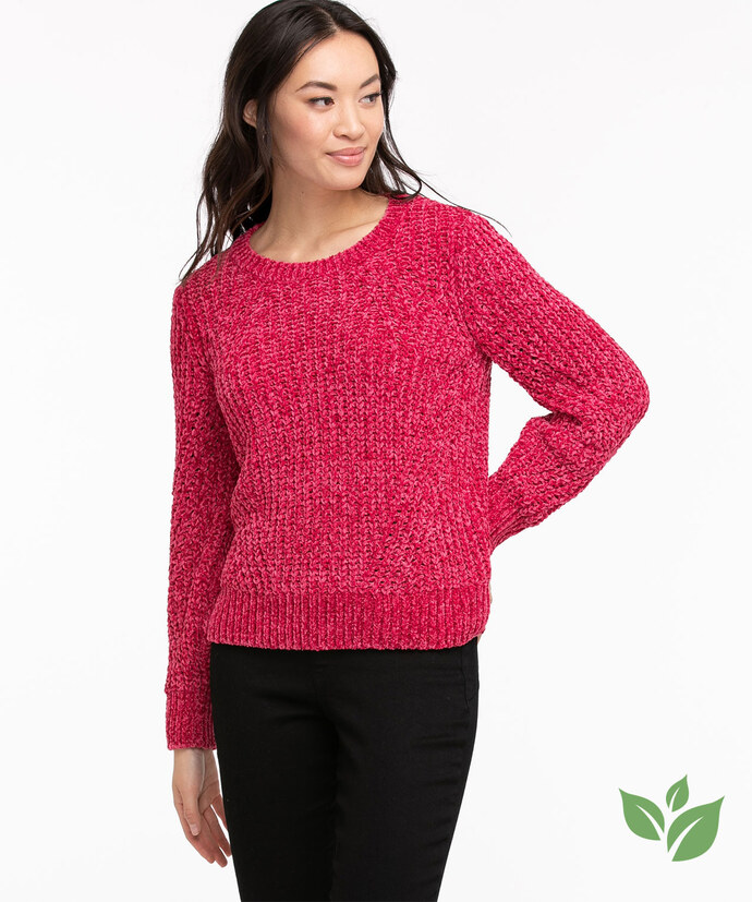 Eco-Friendly Chenille Pullover Sweater Image 1