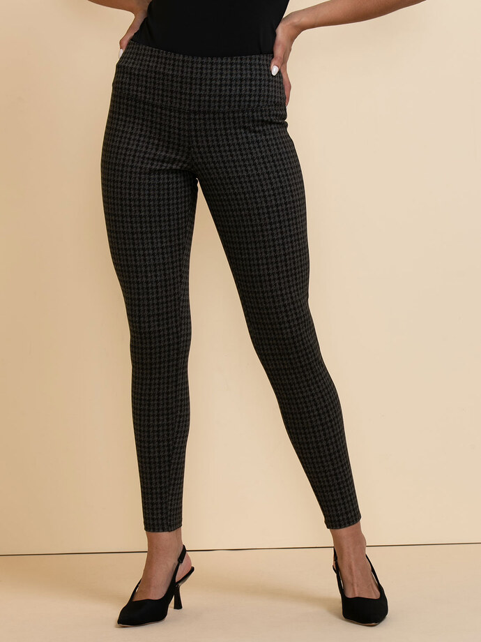 Leni Legging in Patterned Luxe Ponte Image 1