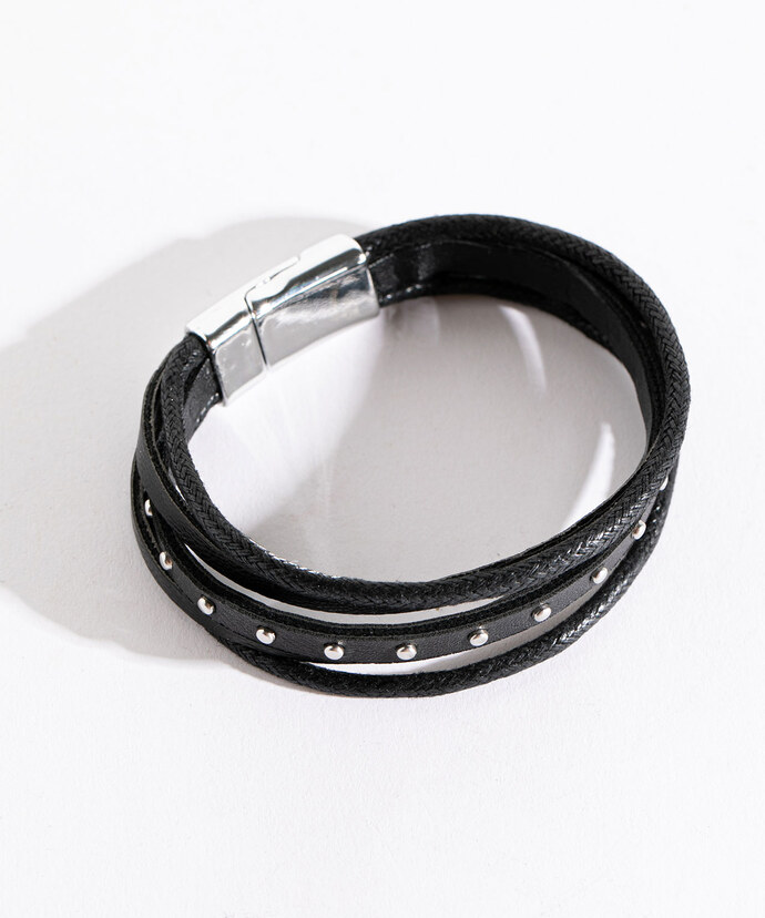 Studded Snap Bracelet Image 2