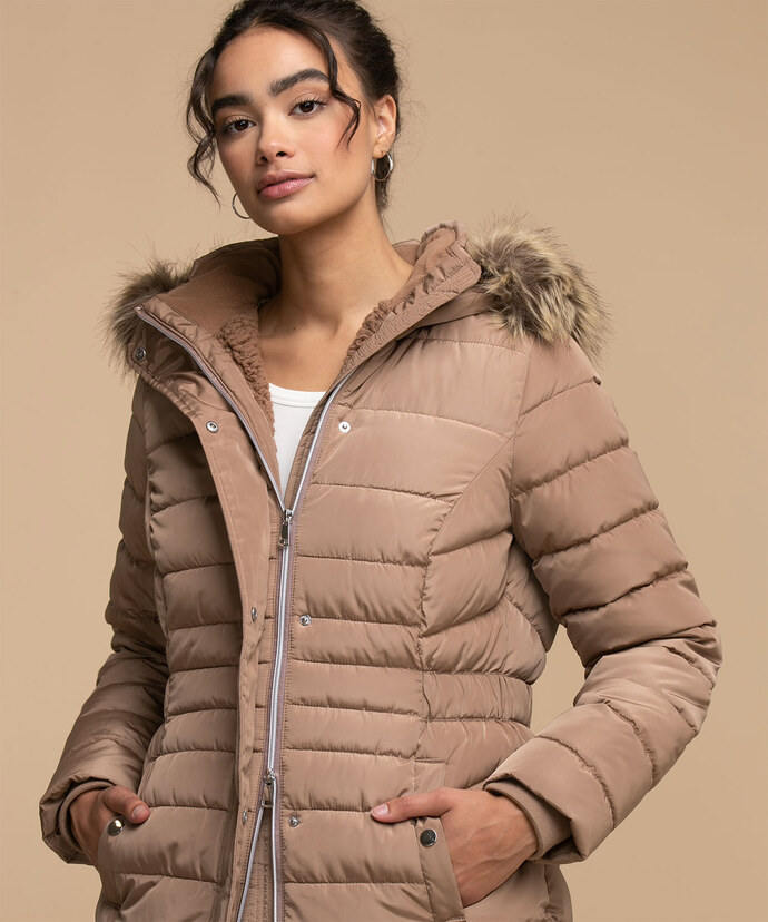 Eco-friendly Mid Length Puffer Parka Image 5