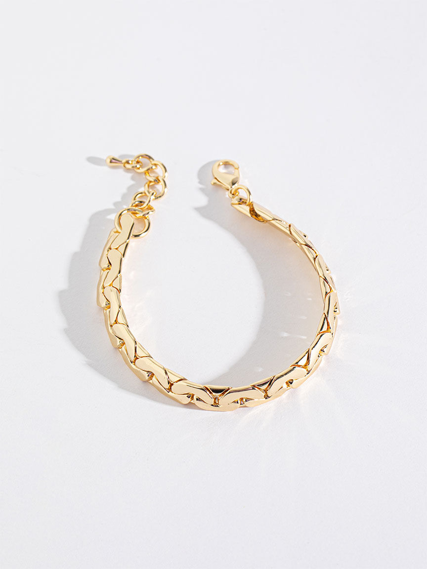 Gold chunky chain bracelet on sale