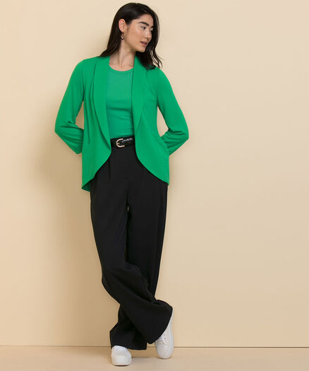 Terry Shawl Collar Cardigan, Deep Mint Terry Shawl Collar Cardigan, Deep Mint